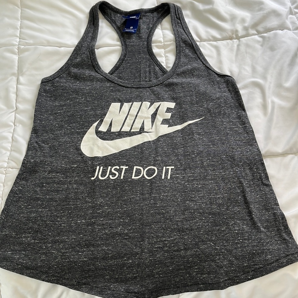 Grey Nike racer back tanktop